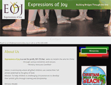 Tablet Screenshot of expressionsofjoy.org